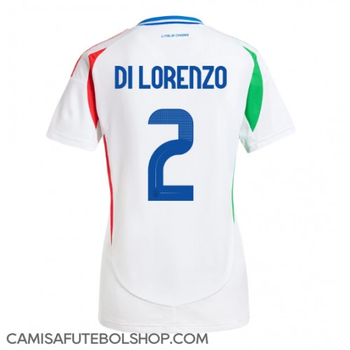 Camisa de time de futebol Itália Giovanni Di Lorenzo #2 Replicas 2º Equipamento Feminina Europeu 2024 Manga Curta